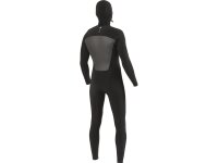VISSLA 7 SEAS 6.5mm Neopren Wetsuit Fullsuit mit Haube und Chest Zip in schwarz Größe MT