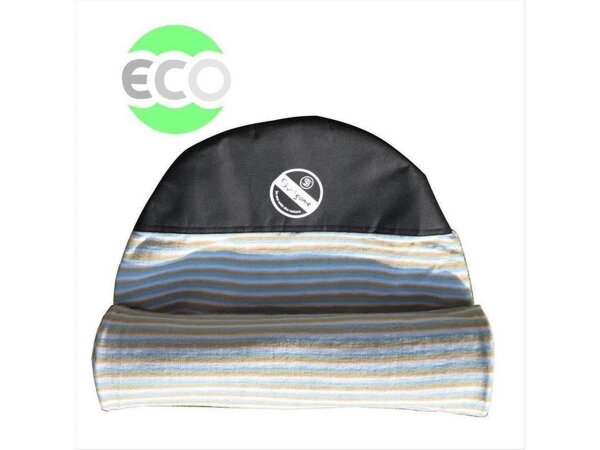 SURFGANIC Eco Surfboard Sock 7.0 Mini Noserider Hybrid Boards beige blue striped