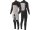 VISSLA Seven Seas 4.3mm neoprene wetsuit fullsuit with chest Zip black size MS