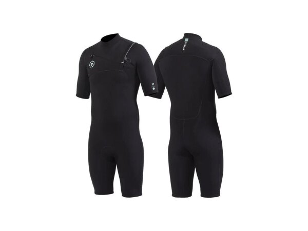 VISSLA Eco 7 Seas 2mm Spring Suit Neopren Shorty schwarz Chest Zip Größe S