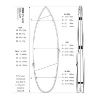 ROAM Boardbag Surfboard Tech Bag Doppel Short 5.8