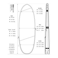 ROAM Boardbag Surfboard Tech Bag Double Fish 6.0