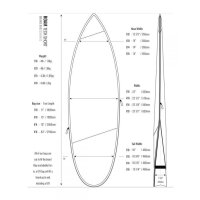 ROAM Boardbag Surfboard Tech Bag Short 6.0 PLUS