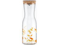 SONNENGLAS® Lichtkaraffe 1000ml 1000ml-C2-Orange Speckles Edition-Kork Deckel